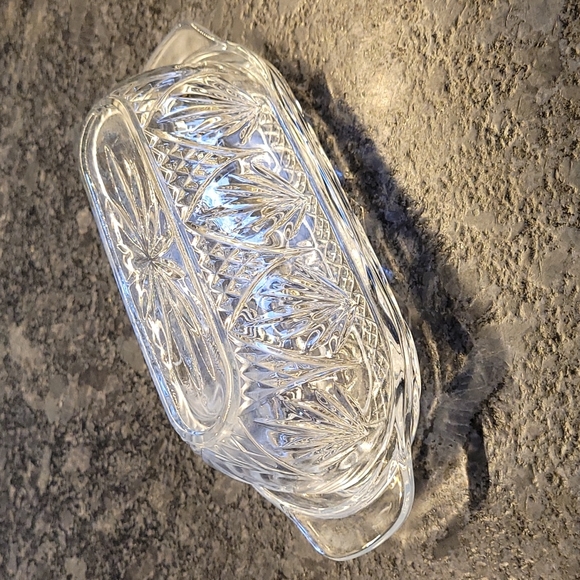 Vintage Dining Vintage Cut Glass Butter Dish Poshmark